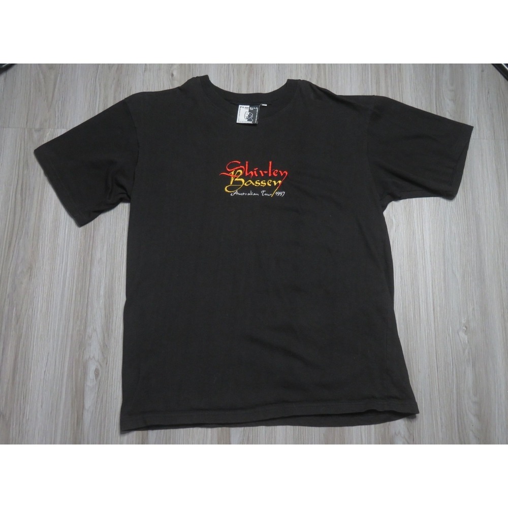 Vintage 1997 Shirley Bessey Australian Tour 90s Band Music Shirt Sizer Large Men